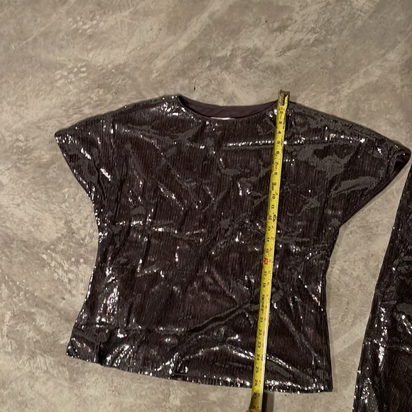 Rubin Singer Studio All-Over Sequin Top and dress pants. Pants have a side zip. - Picture 16 of 16